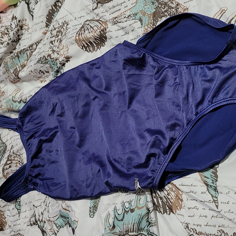 Navy Speedo Swimsuit